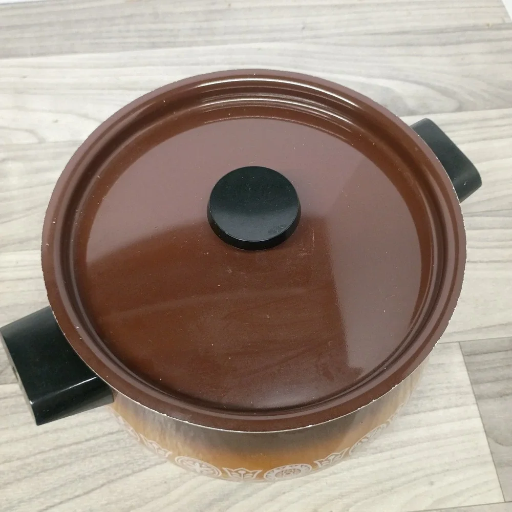 Vintage West Bend Lazy Day 4 Qt Slow Cooker Electric Crock Pot Enamel Retro